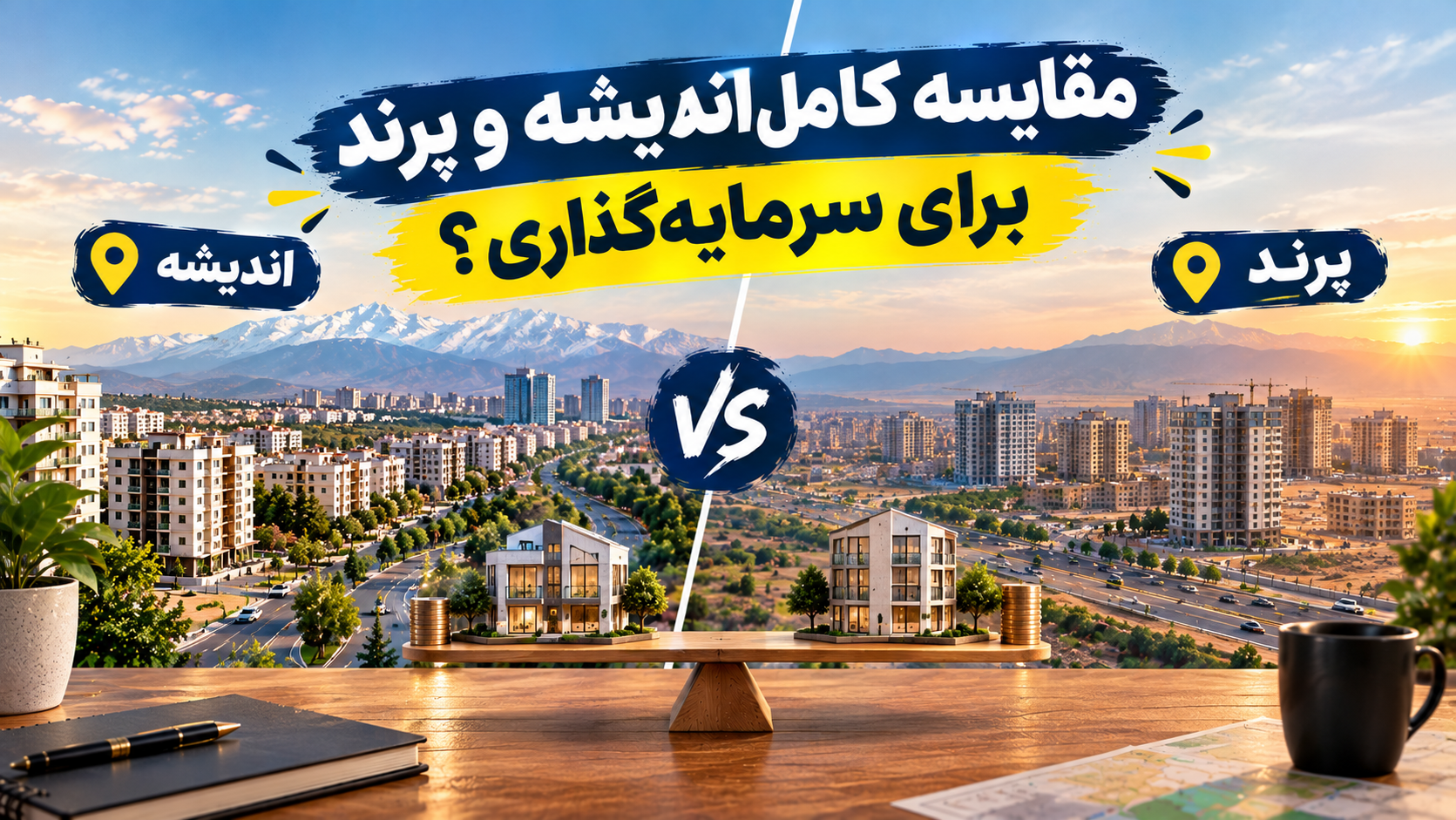 مقایسه کامل اندیشه و پرند؛ کدام منطقه انتخاب بهتری برای خرید و سرمایه‌گذاری است؟