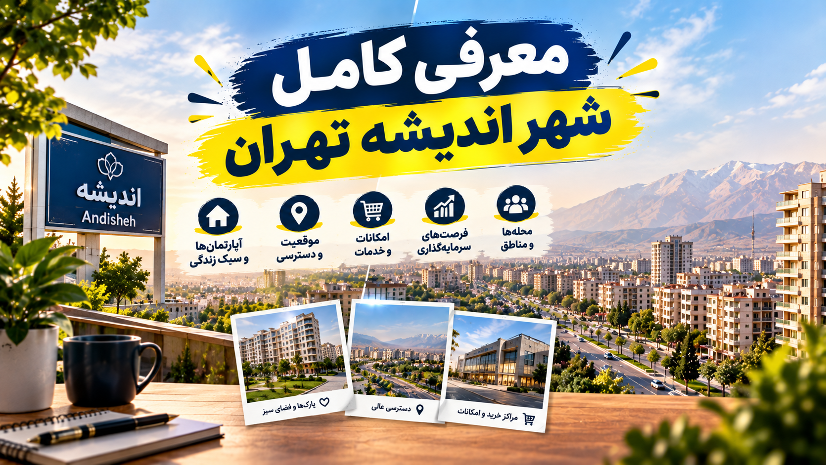 شهر اندیشه: معرفی کامل یکی از پرجمعیت‌ترین شهرهای جدید اطراف تهران